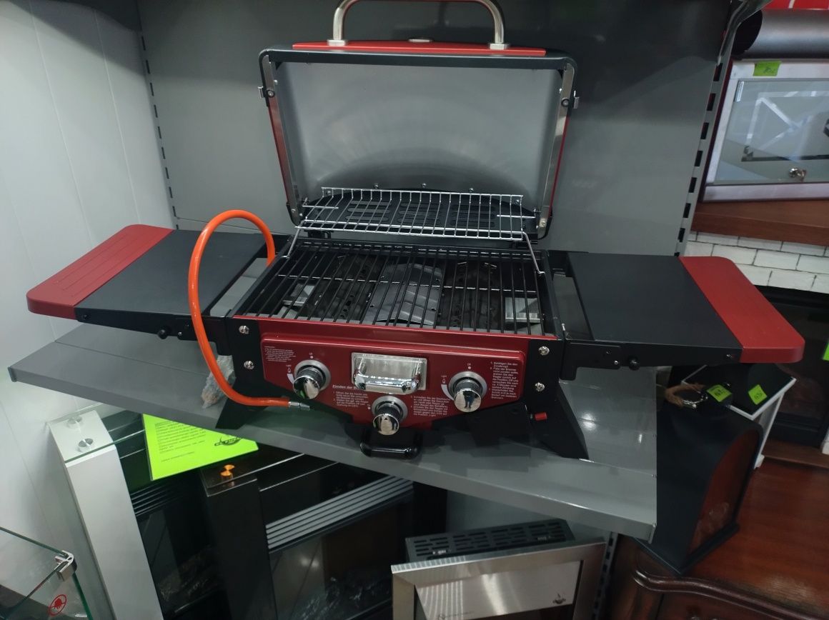 Turystyczny GRILL GAZOWY ElFuego  MEDISON + AROMATYZER z reduktorem !