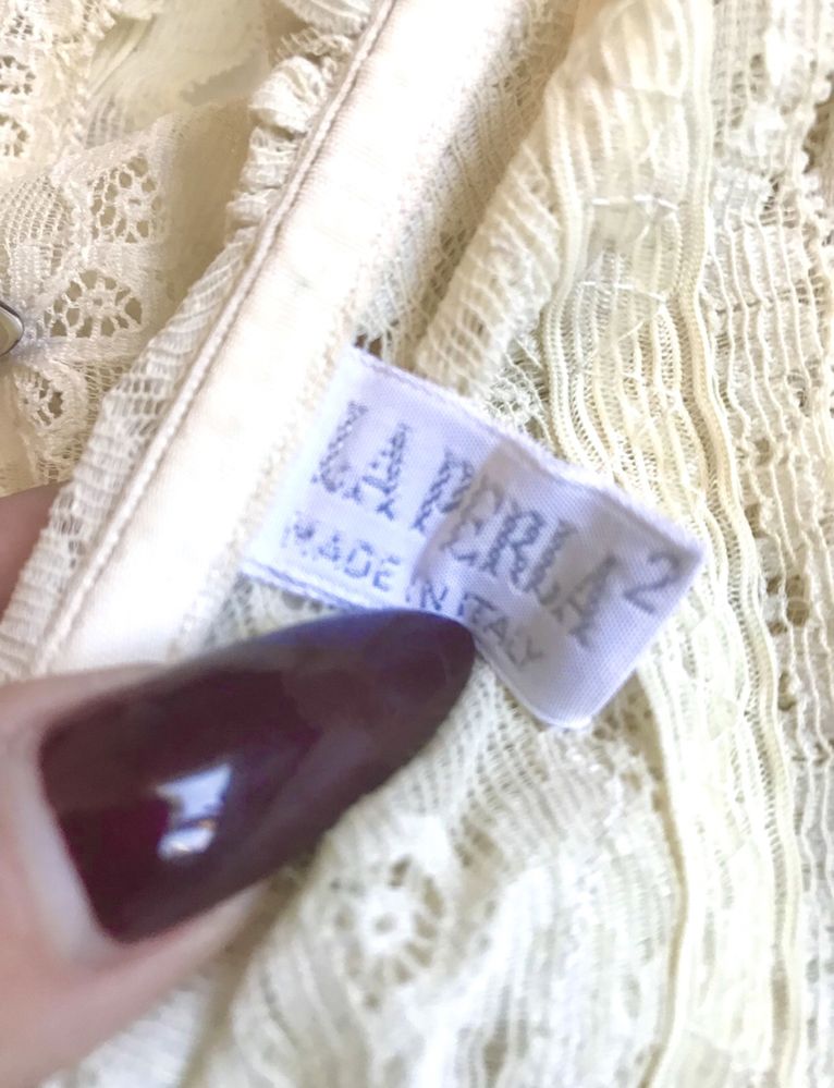 Боді Мереживне. Ваніль. Якісне. Італія. 75 B. (S розмір)