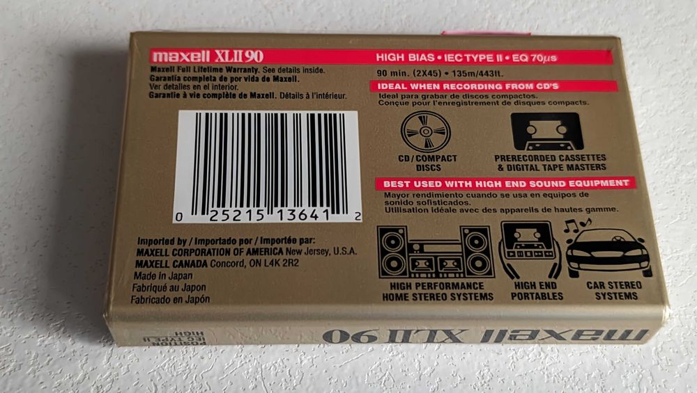 Maxell XLII 90 2002r. 1szt,