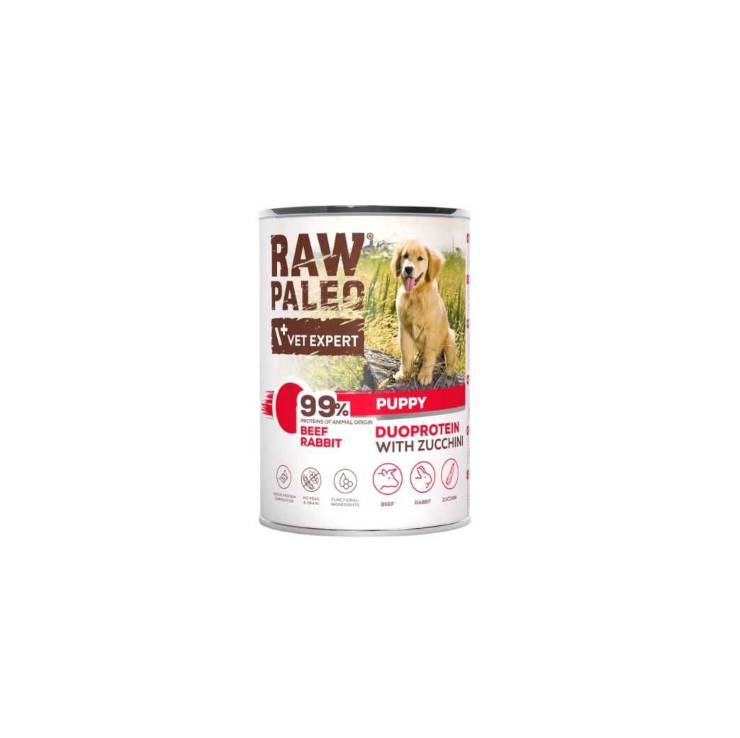 Raw Paleo Puppy Mix smaków 6x400g Duoproteinowa