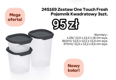 Pojemniki One Touch Fresh Tupperware zestaw 3 szt.