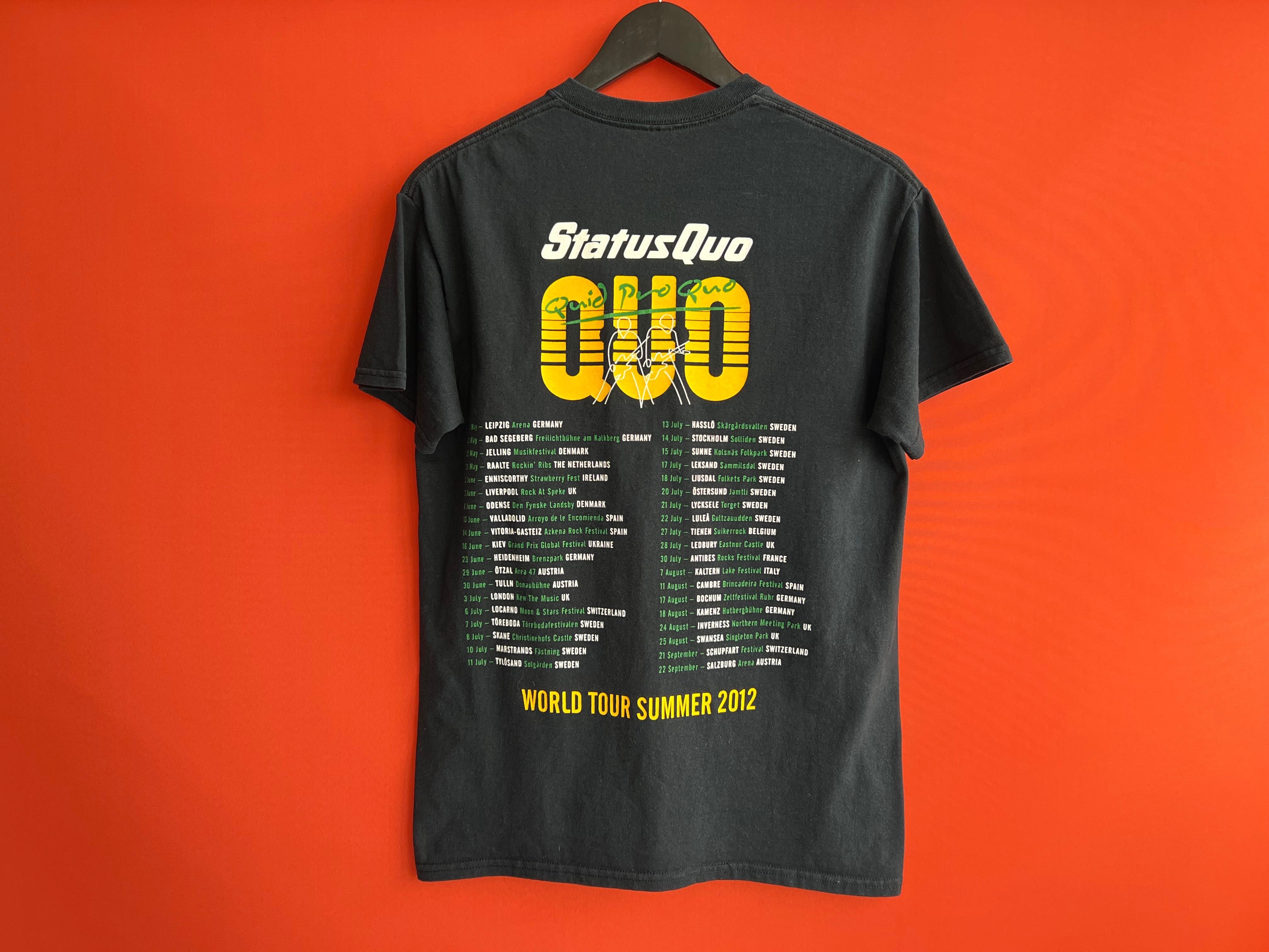 Status Quo Vintage Merch оригинал мужская футболка мерч размер M Б У