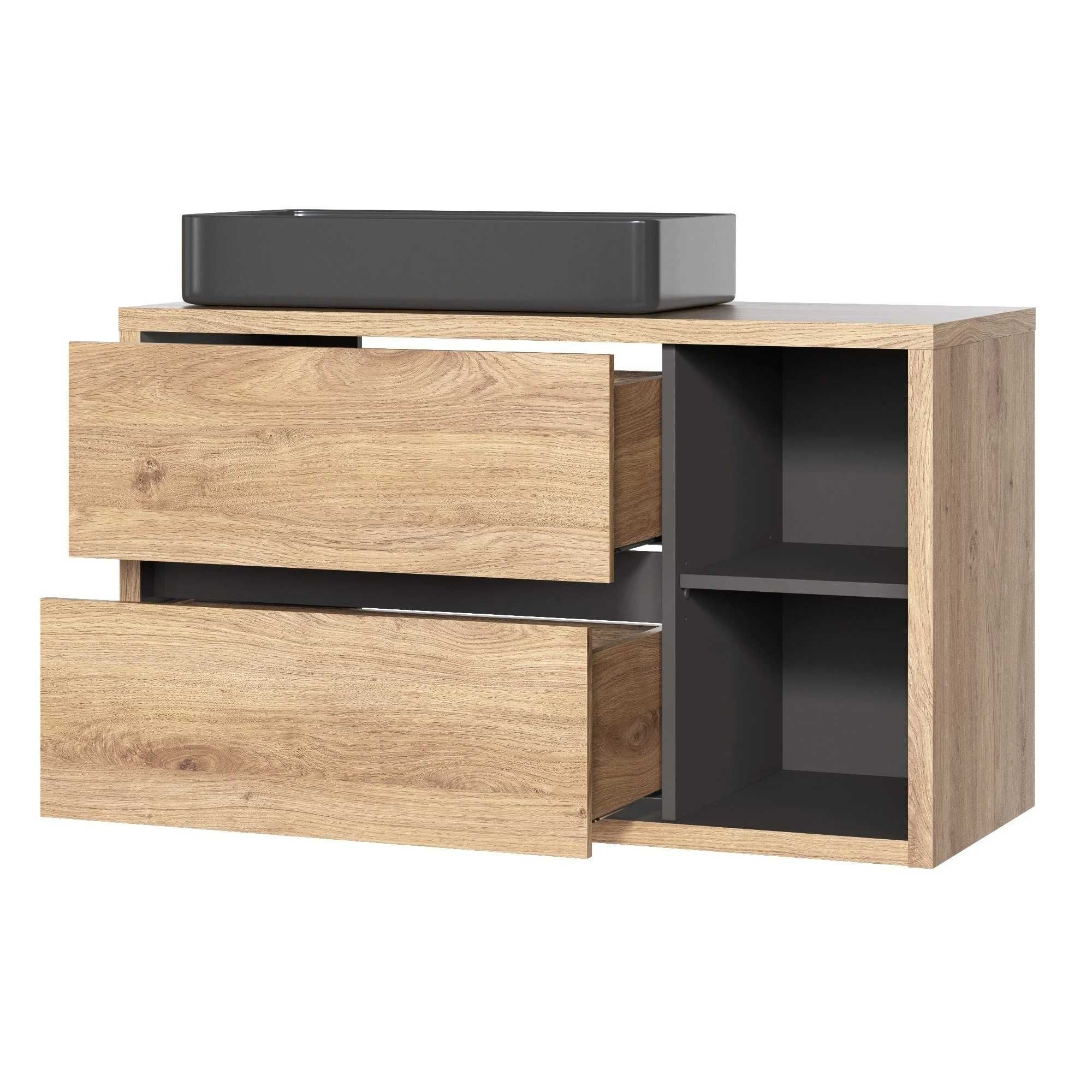 ZZ1505 - Devon, szafka łazienkowa pod umywalkę 100 cm dąb