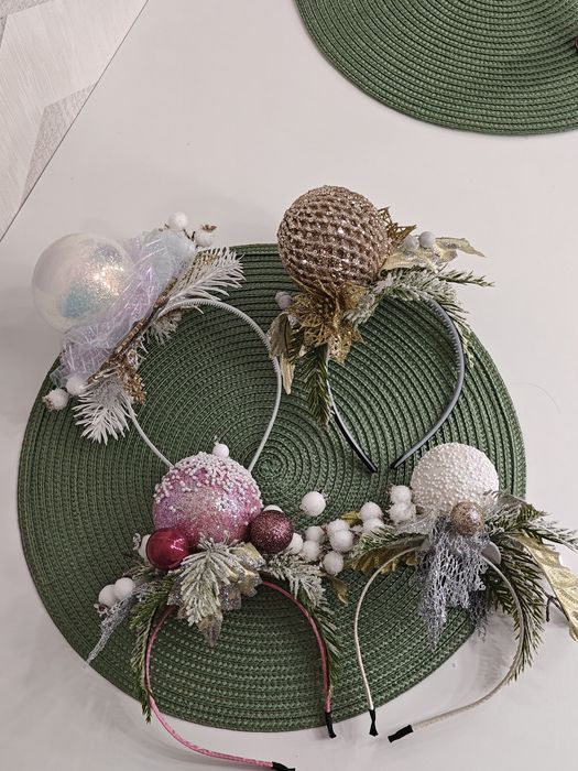 Новорічні святкові обручі   сніжинка цукерка  ялинка  іграшка єдиноріг