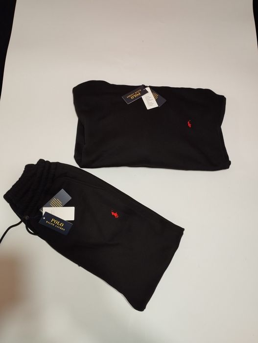 Nowy komplet dresowy dresy bluza Polo Ralph Lauren męski czarny