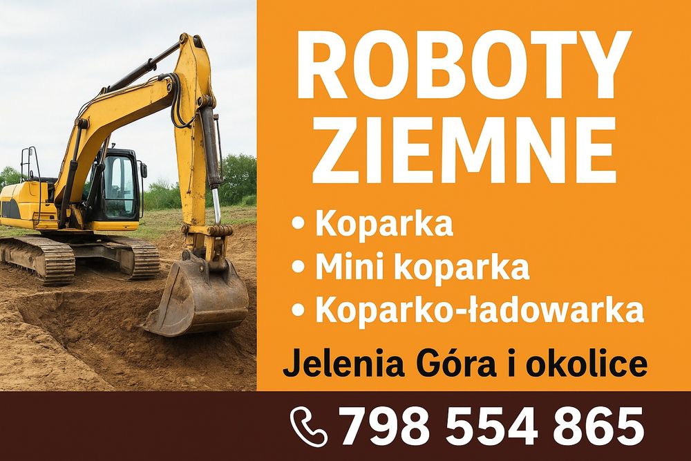 Roboty ziemne koparka/koparko ładowarka/minikoparka