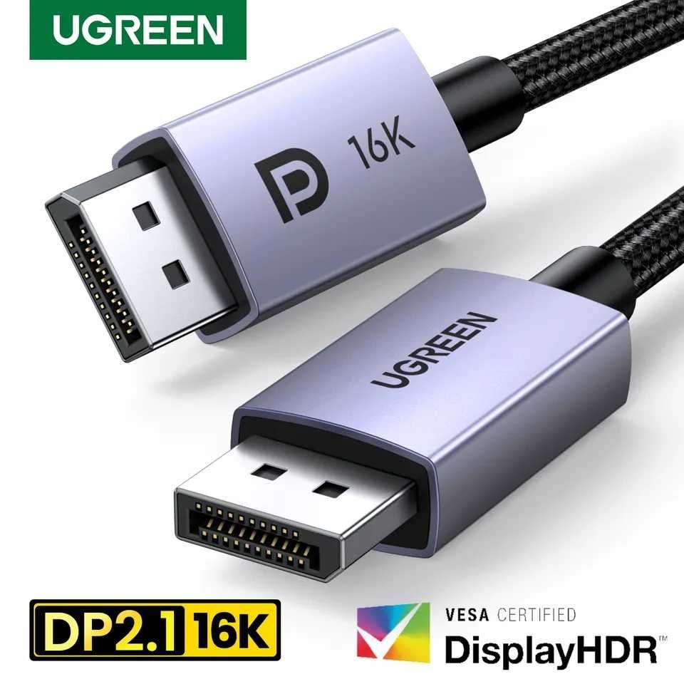 Кабель DisplayPort 2.1 Ugreen