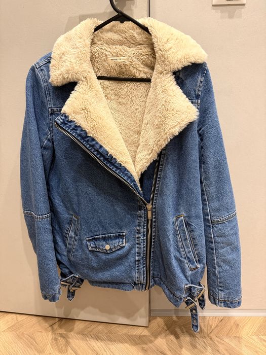 Джинсовая куртка, косуха с мехом. Rezerved. Size 36.