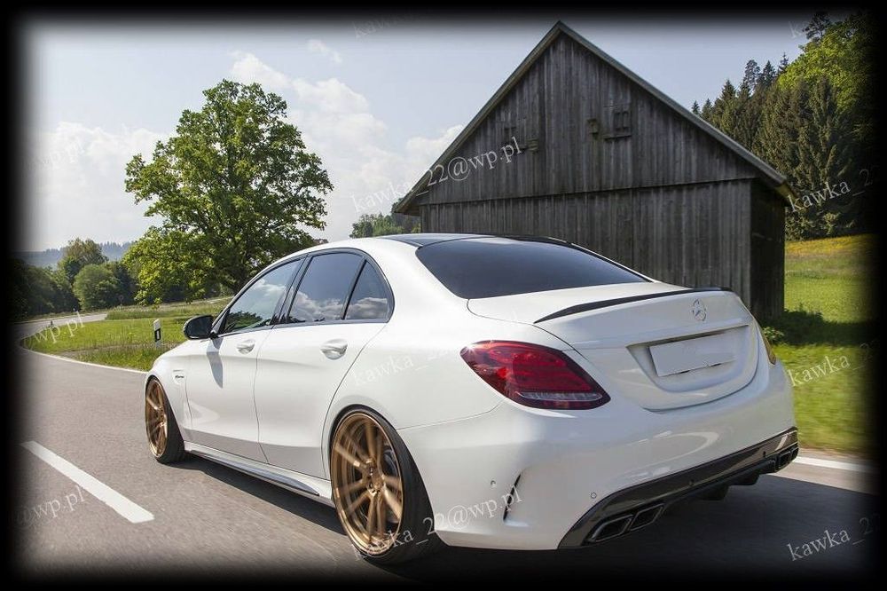 MERCEDES W205 SPOJLER AMG LOTKA NA KLAPĘ PODKŁAD!!