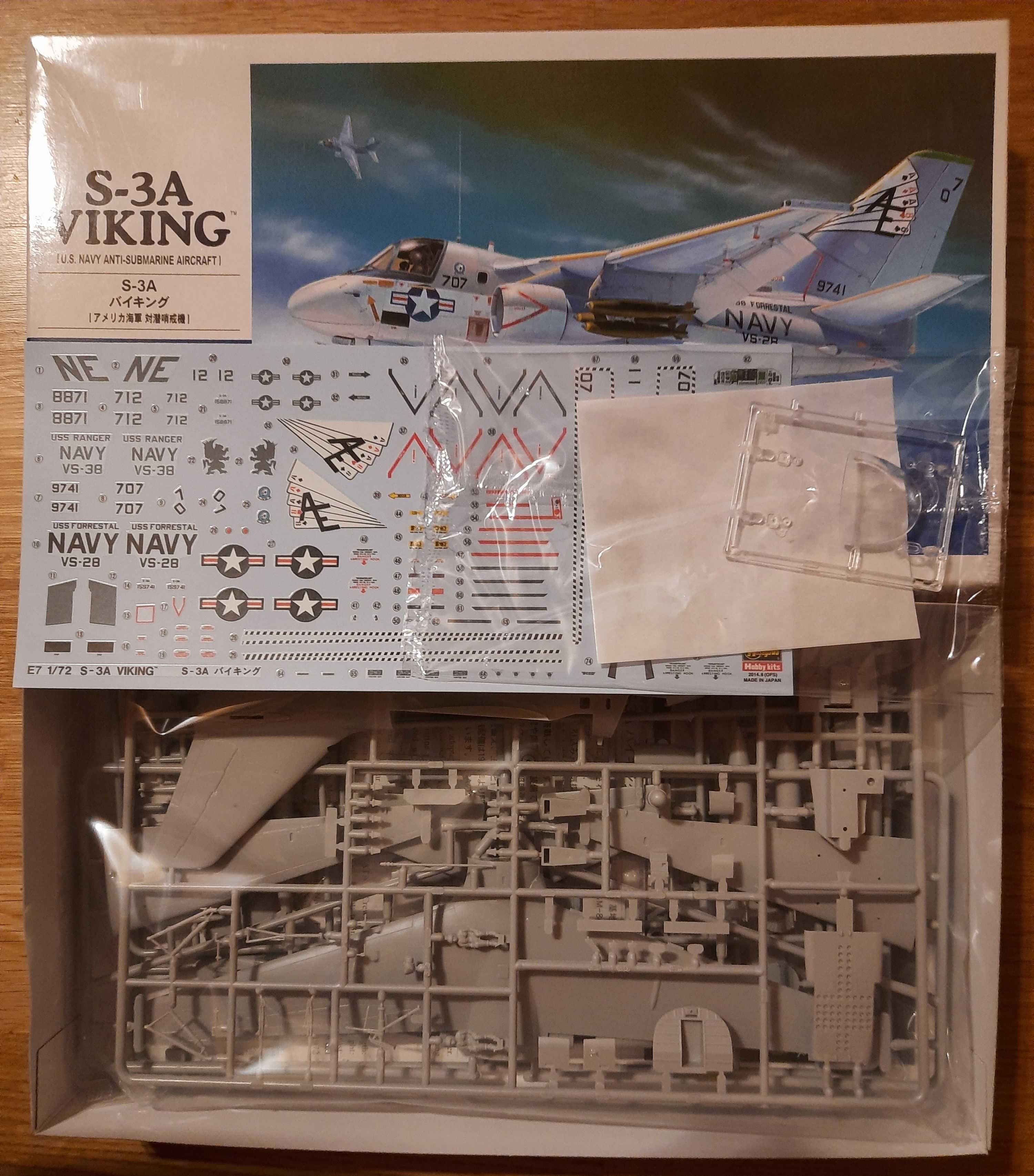 Hasegawa model do sklejania S-3A Viking skala 1/72