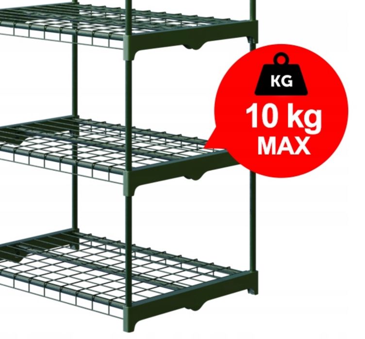 Mini Szklarnia Ogrodowa Balkonowa Regał Kwietnik na Kwiaty 125x69x49cm