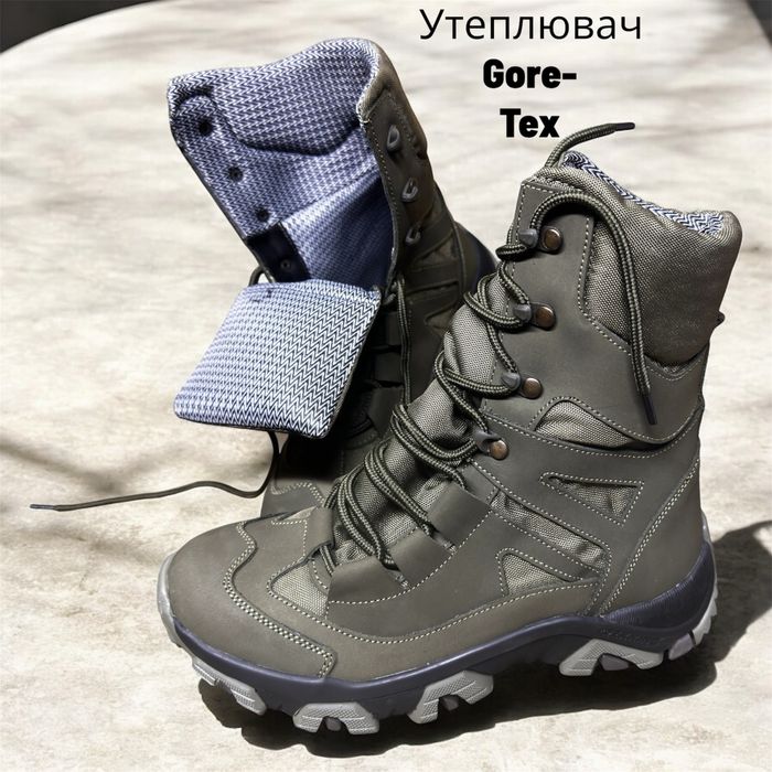 Берці зимові хутро штучне натуральне Гортекс шкіра 40-46 Розн/Опт