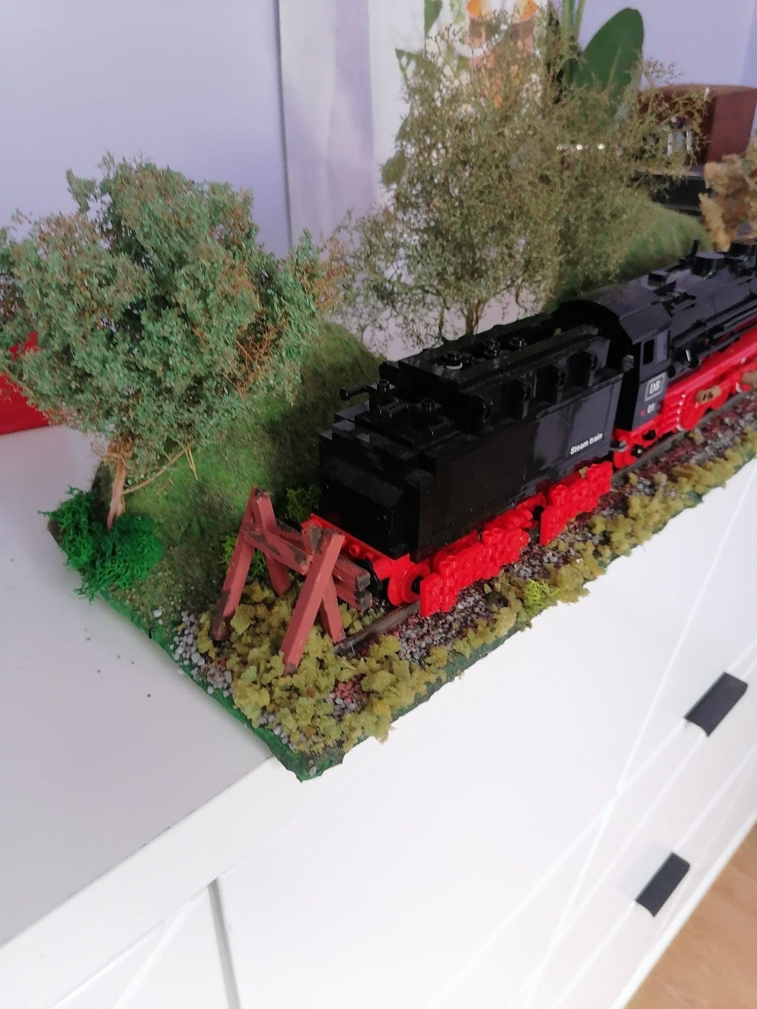 Diorama plus lokomotywa br 01 klocki