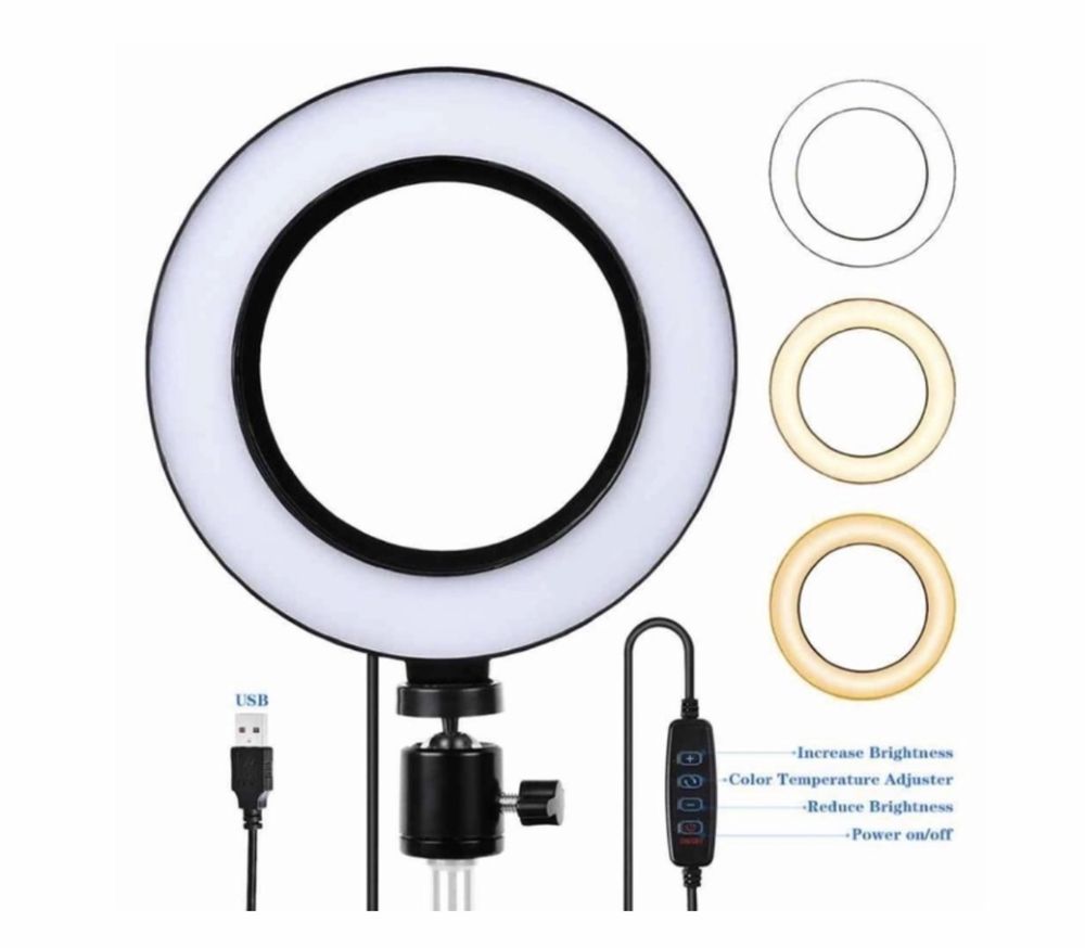 Кольцевая Лампа Ring Fill Lighth 30 см на штативе 2,1м