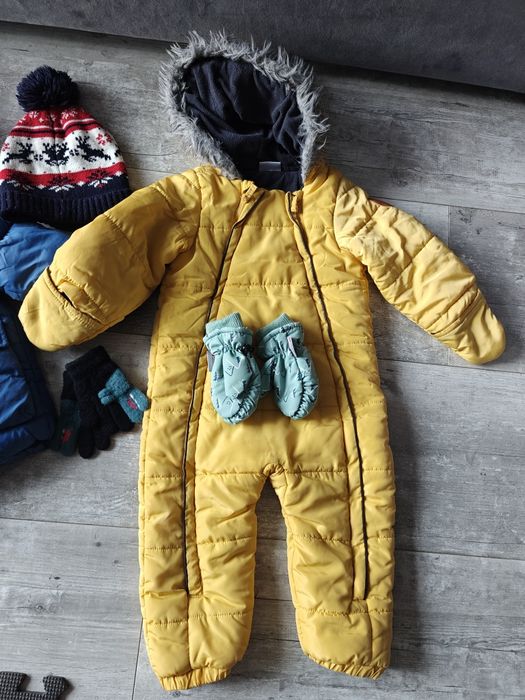 Kurtka zimowa kombinezon dla chłopca chłopięcy i gratis