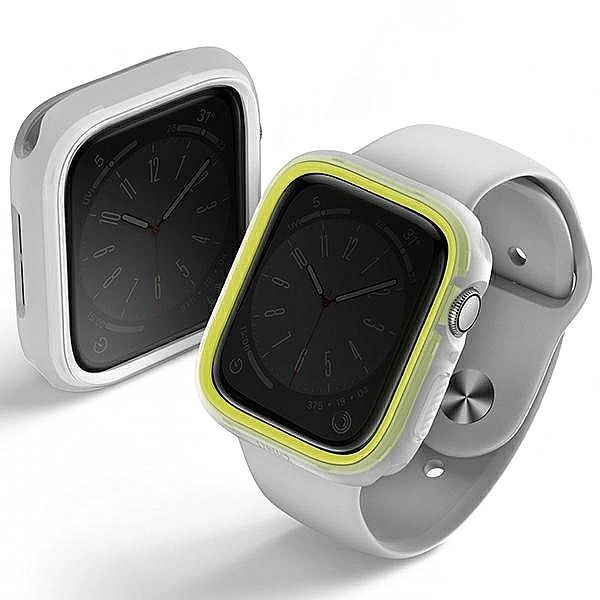 Etui UNIQ Moduo na Apple Watch 45 / 44 mm limonka-biały