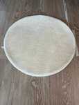 3x Tapetes Redondo Bege Pêlo Curto IKEA