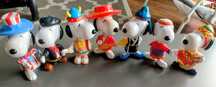 Kolekcja 7 oryginalnych figurek Snoopy – McDonald’s World Tour