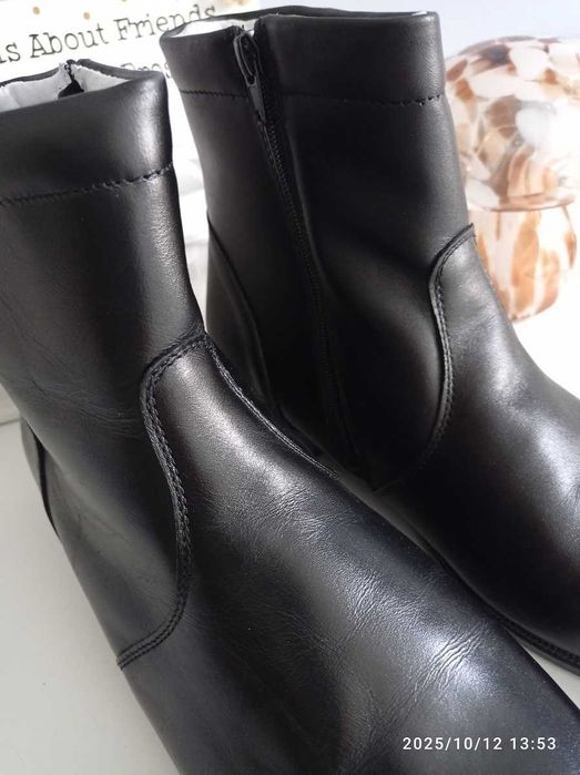 buty nowe męskie trzewiki skórzane 43