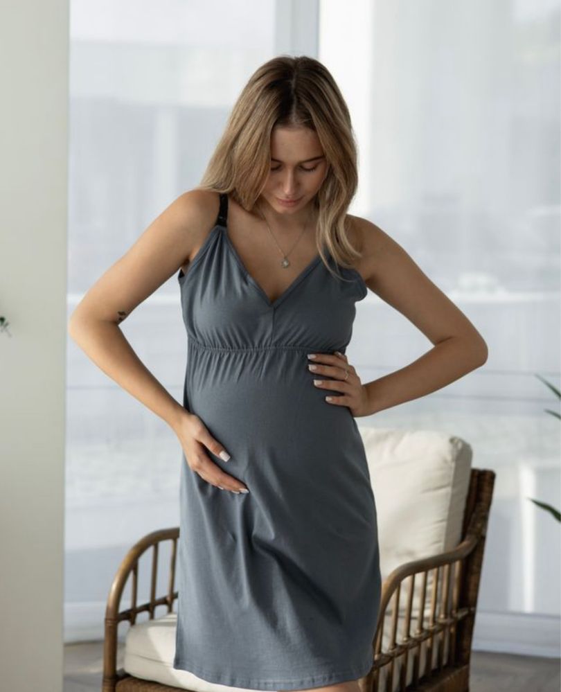 Bra moms, Комплект сорочка і халат у пологовий