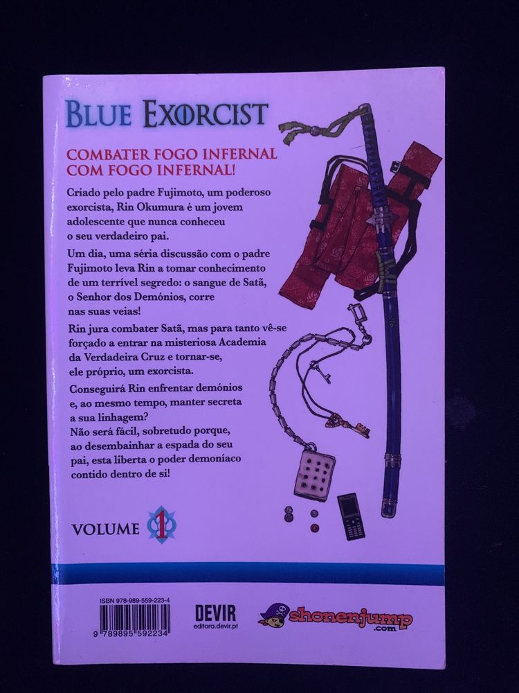 livro Blue Exorcist 1