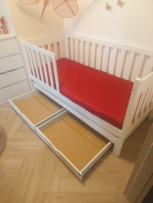 Łóżko piętrowe 80 x 180 lano meble Emilka białe