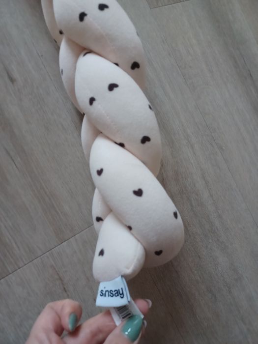 Ochraniacz do łóżka warkocz 200 cm