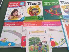 livros infantis e de estudo