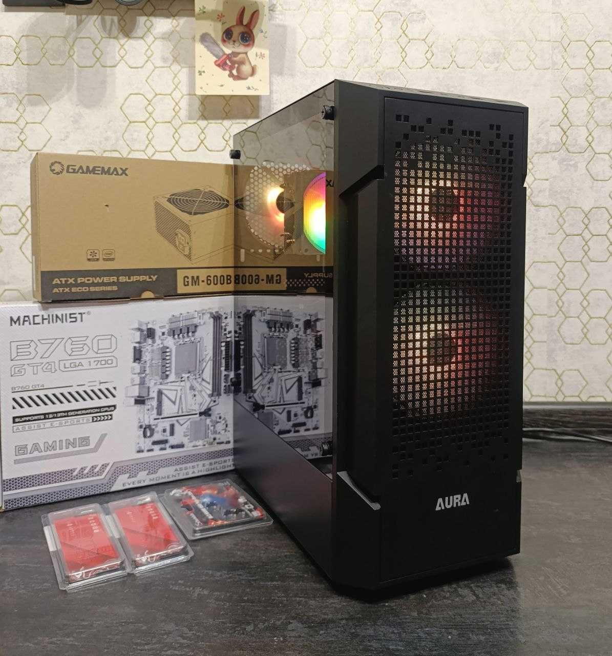 Ігровий ПК i3 12100F RX 6600 8GB 16 DDR4 M.2 512 4/8 ядер LGA1700 B760
