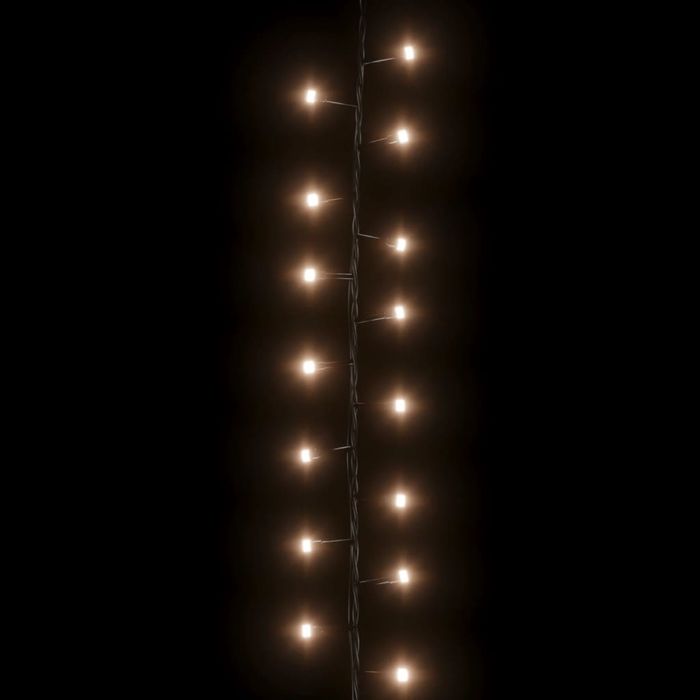 Lampki choinkowe led ciepła biel 13 m gęsto rozmieszczone przepiękne