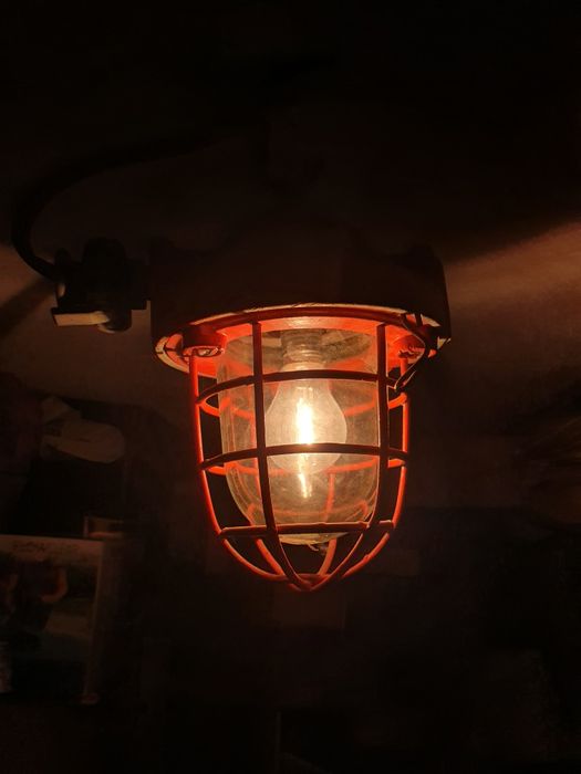 Loftowa lampa PRL hermetyczna górnicza kopalniana przemysłowa idealna