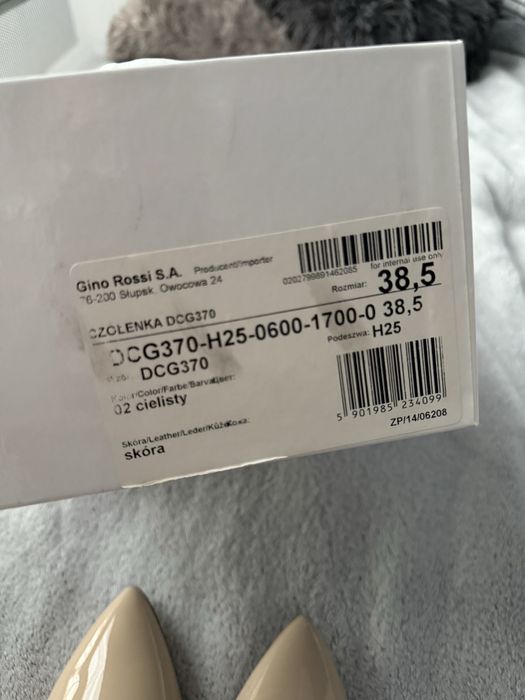Szpilki, czółenka, buty na obcasie, rozmiar 38,5, Gino Rossi