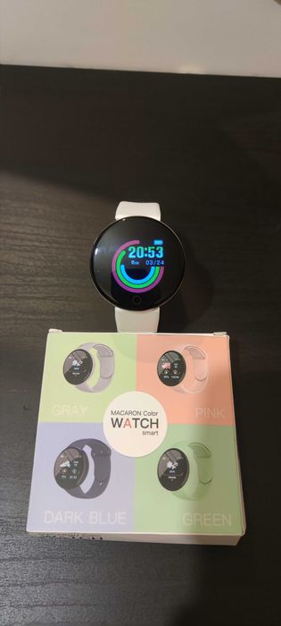 Smartwatch D18 branco