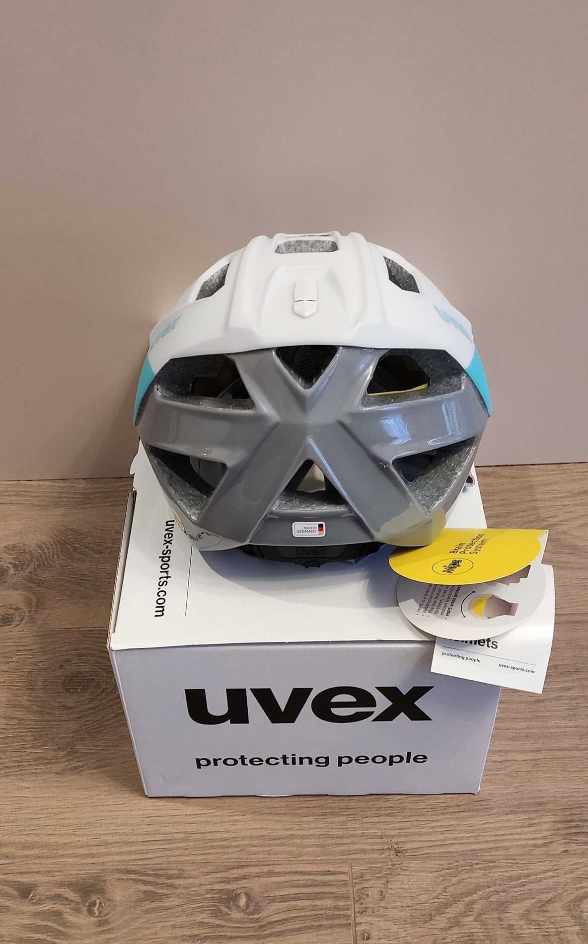 Kask rowerowy Uvex Quatro cc Mips White Sky r. L 56-61 cm