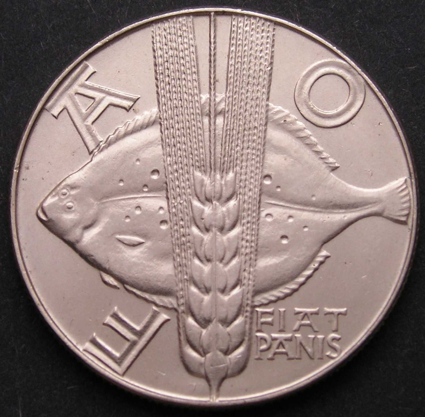 Polska 10 złotych 1971 - FAO - FIAT PANIS - flądra