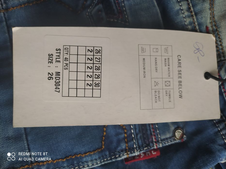 Nowe jeansy damskie rozm. 26