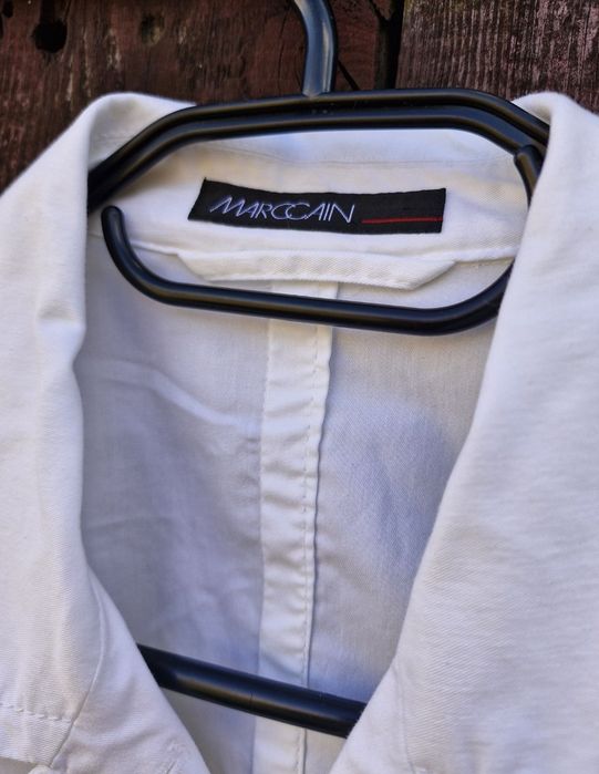 Marc Cain komplet garnitur bawełna len lato 36r