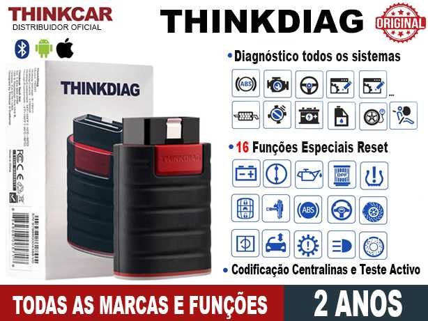 Maq Diagnóstico OBD ThinkCar ThinkDiag Todas Marcas/Funções (2 Anos)