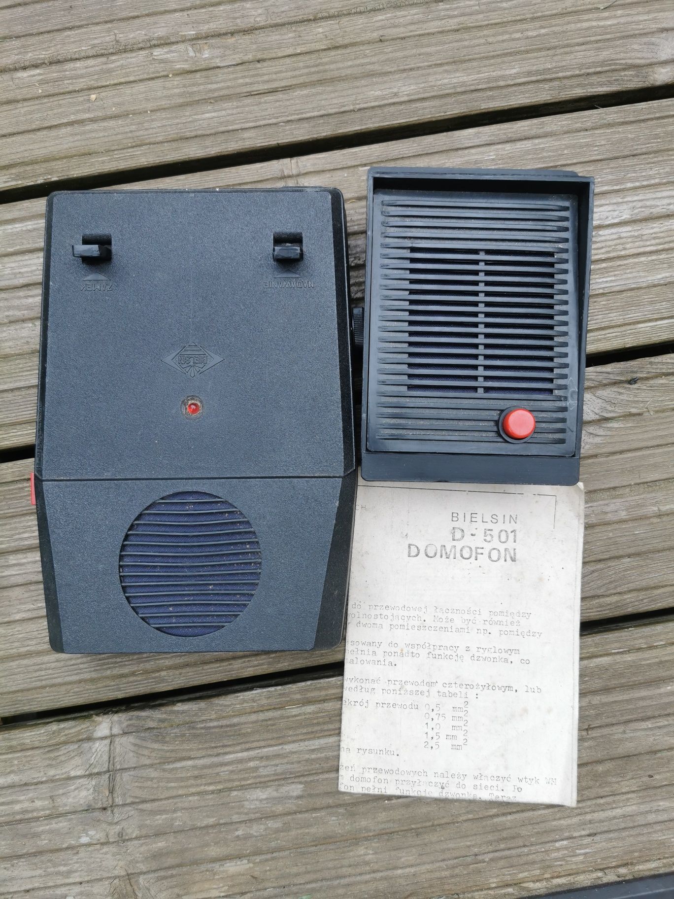 Domofon bramowy Bielsin D-501 - domofon z czasów PRL