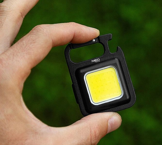 Wielofunkcyjna Mini Latarka Led, Brelok Do Kluczy, Magnes, Usb C, Otwi