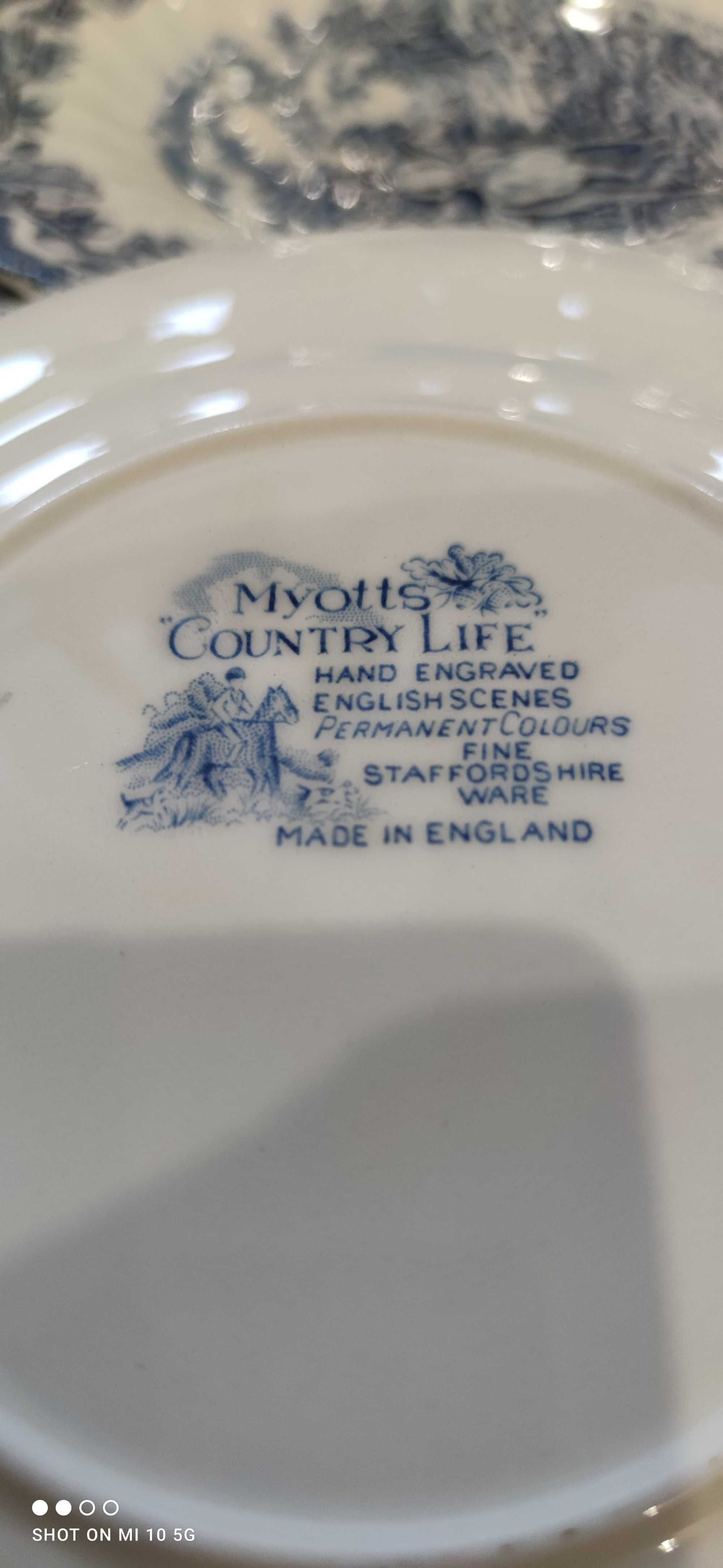 Zestaw angielskiej porcelany Myotts Country Life