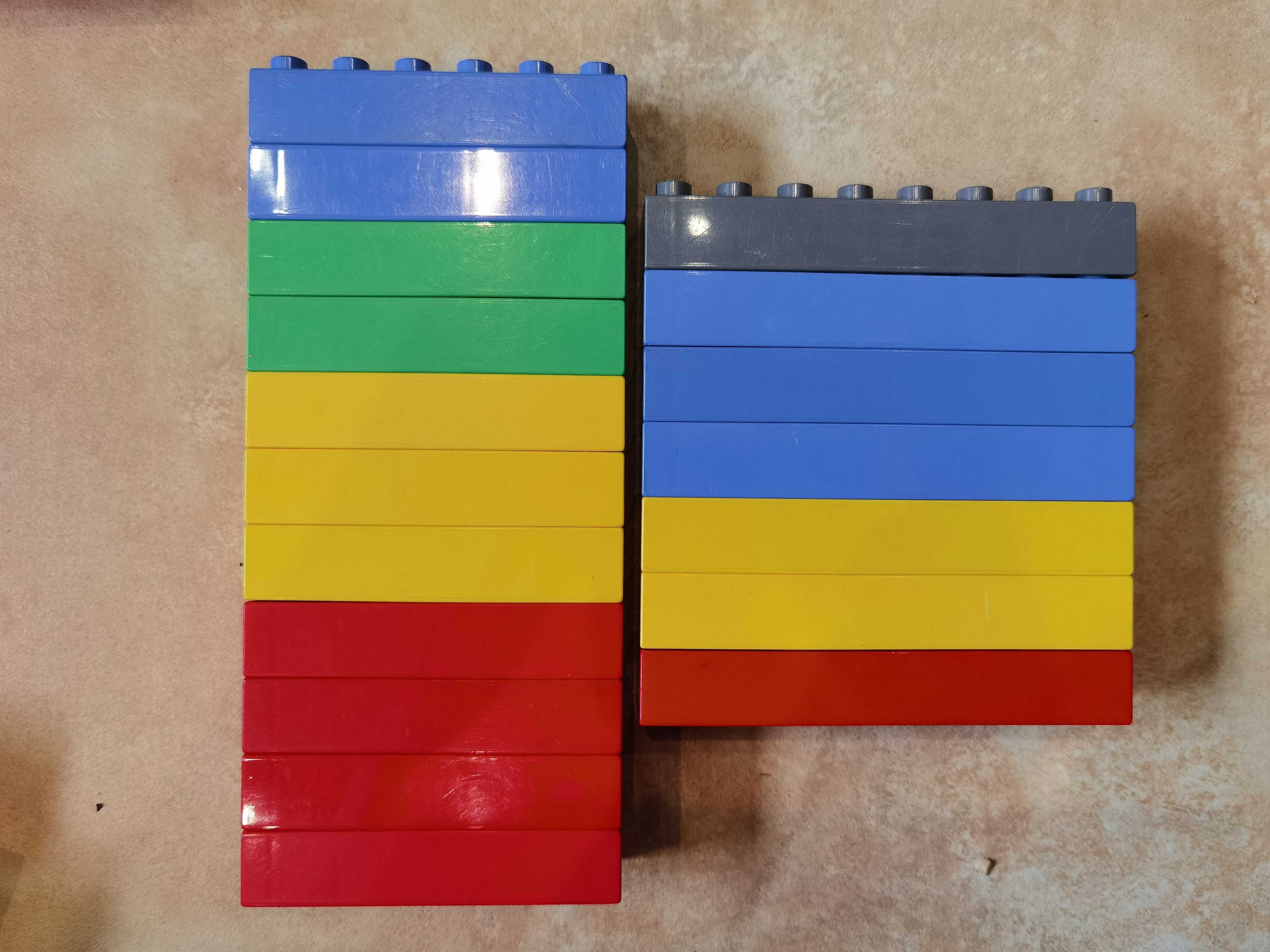 Lego Duplo 2x8, 2x6, 2x4, płytka, grube