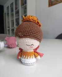 Amigurumi - Królowa - rękodzieło - maskotka na szydełku - prezent