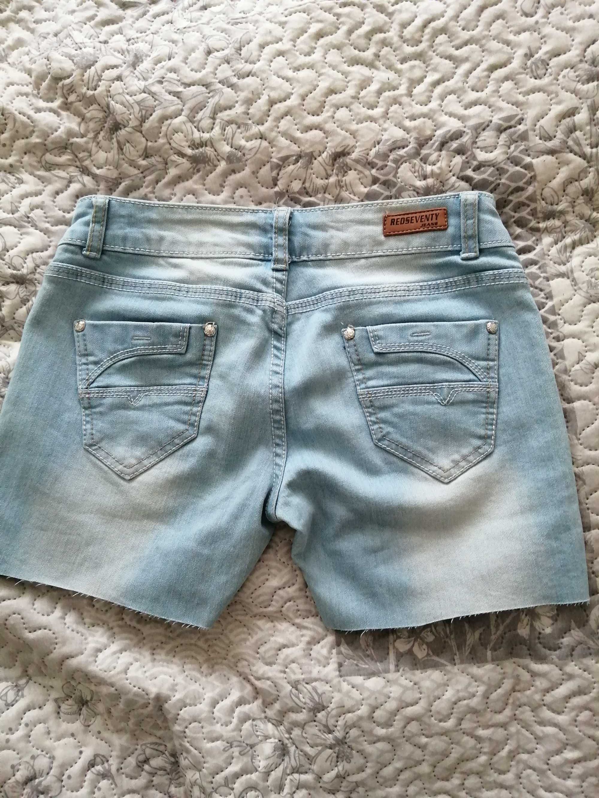 Spodenki damskie krótkie, szorty damskie jeansowe krótkie s/36