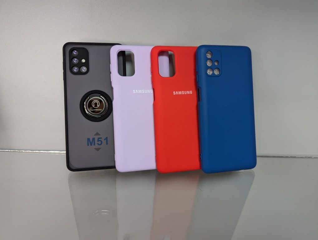 Samsung M51 Чехол противоударный c кольцом подставкой чохол