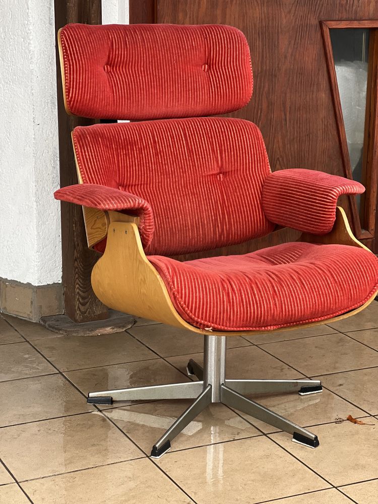 Mid century modern fotel obrotowy