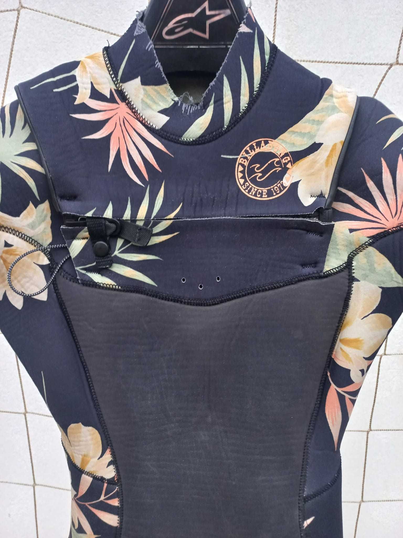 Fato Surf Billabong Graphene 4/3 tamanho 6 Rapariga