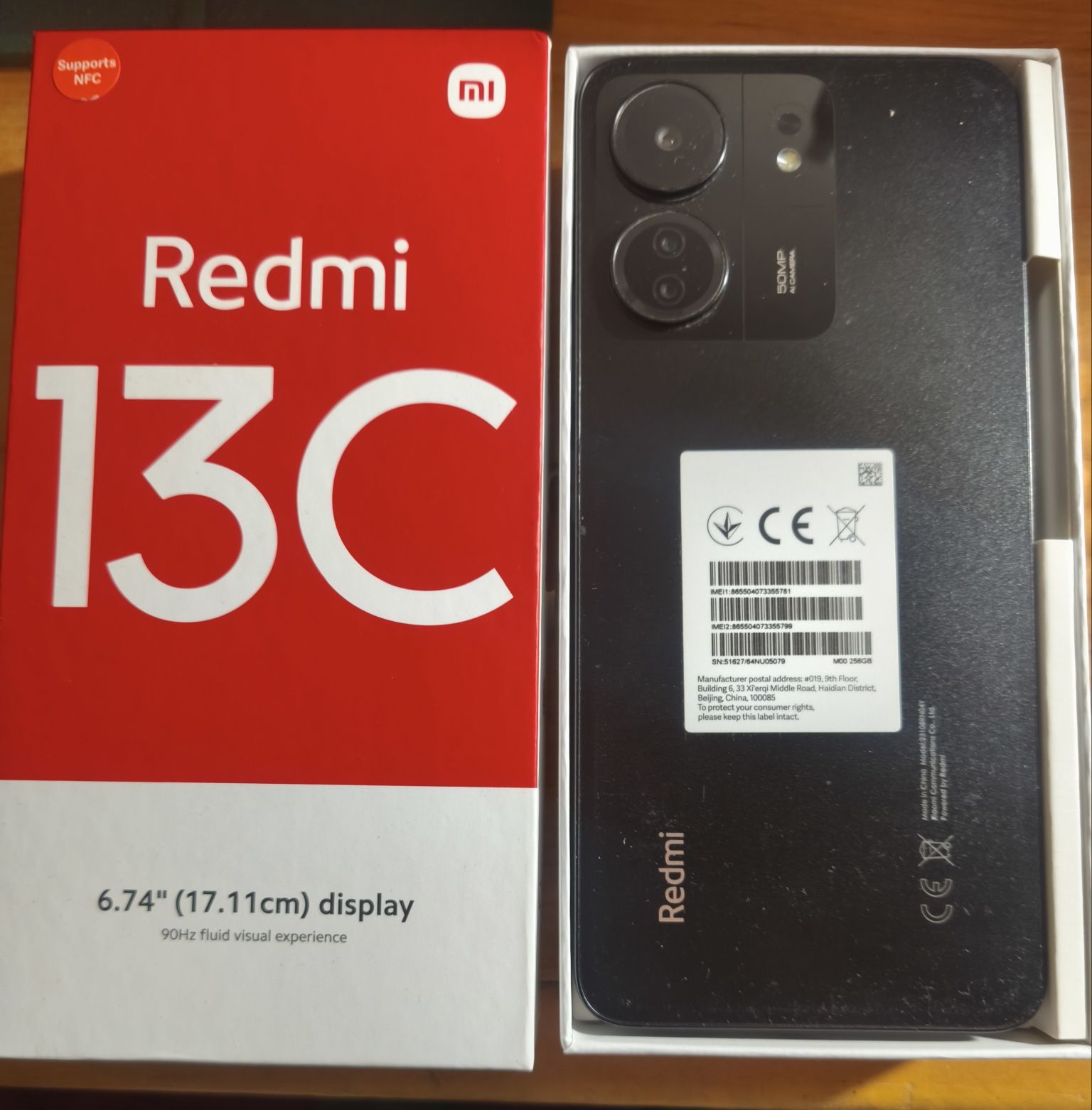 Xiaomi redmi 13C 256/8GB só 100€