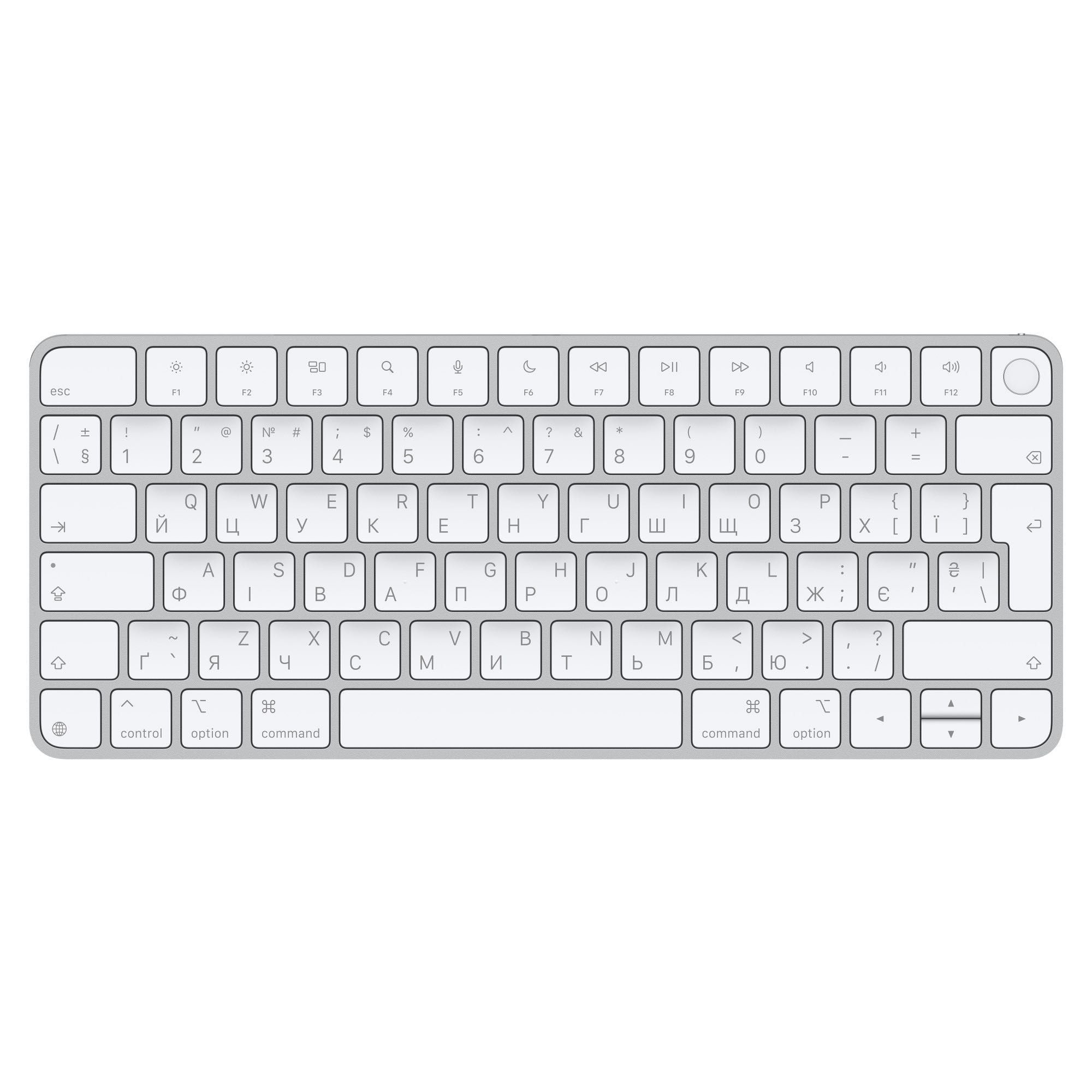 Клавіатура Apple Magic Keyboard (USB-C) з Touch ID Українська (MXCK3)