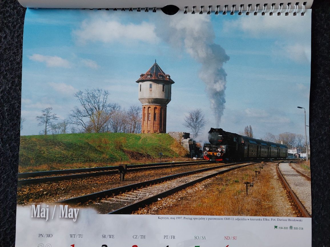 Kalendarz kolekcjonerski Parowozy 2012 kolej lokomotywy PKP